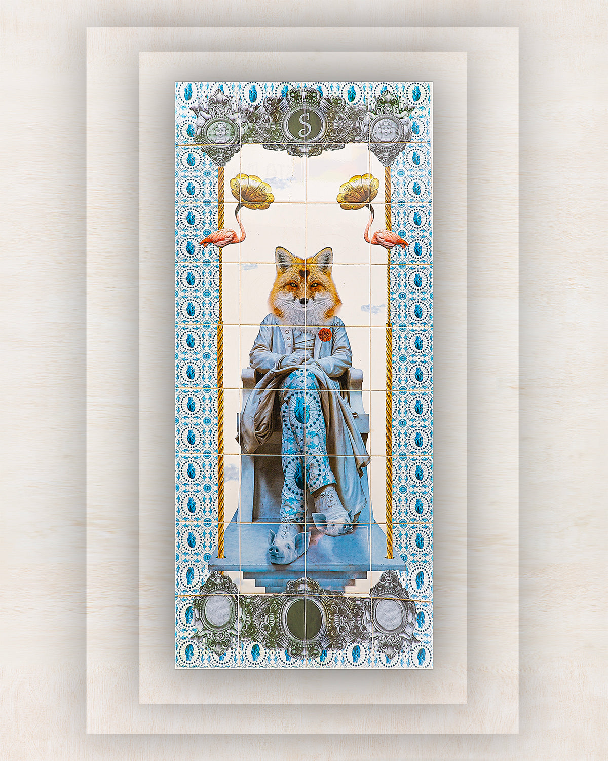 Portugal Fox Tile Print