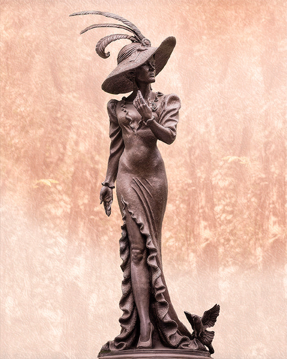 Vintage Elegance in Bronze Print